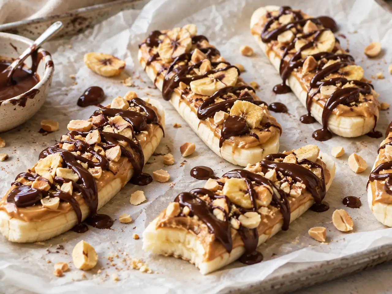 Frozen Banana Snickers